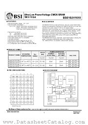 BS616UV1610 datasheet pdf Brilliance Semiconductor
