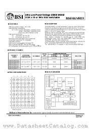 BS616UV8021 datasheet pdf Brilliance Semiconductor