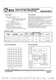 BS616LV8021 datasheet pdf Brilliance Semiconductor