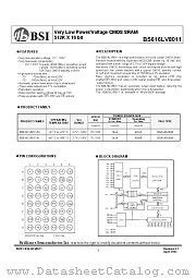 BS616LV8011 datasheet pdf Brilliance Semiconductor
