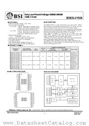 BS62LV1024 datasheet pdf Brilliance Semiconductor