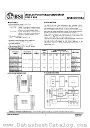 BS62UV1024 datasheet pdf Brilliance Semiconductor