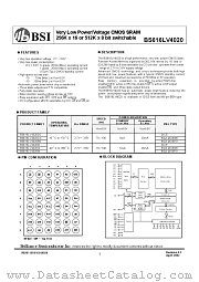 BS616LV4020 datasheet pdf Brilliance Semiconductor