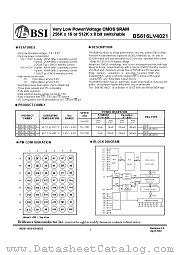 BS616LV4021 datasheet pdf Brilliance Semiconductor