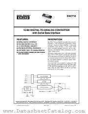 DAC716 datasheet pdf Burr Brown