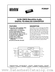 PCM66P datasheet pdf Burr Brown