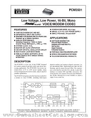 PCM3501 datasheet pdf Burr Brown