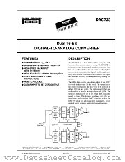 DAC725 datasheet pdf Burr Brown