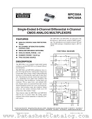 MPC508A, MPC509A datasheet pdf Burr Brown