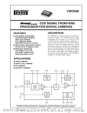 VSP2080 datasheet pdf Burr Brown