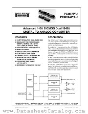 PCM67P datasheet pdf Burr Brown