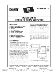ADC80MAH-12 datasheet pdf Burr Brown
