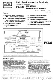 FX826 datasheet pdf CONSUMER MICROCIRCUITS LIMITED