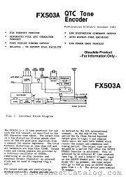 FX503A datasheet pdf CONSUMER MICROCIRCUITS LIMITED