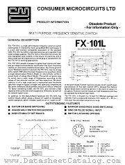 FX101L datasheet pdf CONSUMER MICROCIRCUITS LIMITED