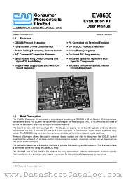 EV8680 datasheet pdf CONSUMER MICROCIRCUITS LIMITED