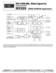 MX589 datasheet pdf CONSUMER MICROCIRCUITS LIMITED