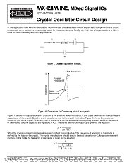 CRYSTAL OSCILLATORS datasheet pdf CONSUMER MICROCIRCUITS LIMITED