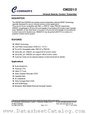 CM2221/2 datasheet pdf Ceramate