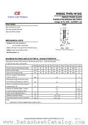 W005G datasheet pdf Chenyi Electronics