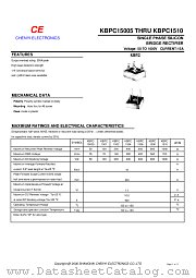 KBPC1506 datasheet pdf Chenyi Electronics