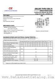 GBL08 datasheet pdf Chenyi Electronics