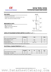 1N754 datasheet pdf Chenyi Electronics