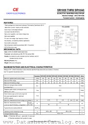 SR1020 datasheet pdf Chenyi Electronics