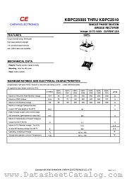 KBPC25005 datasheet pdf Chenyi Electronics