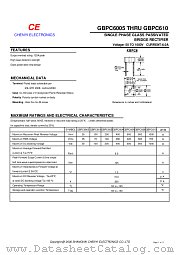 GBPC602 datasheet pdf Chenyi Electronics