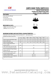 GBPC1502 datasheet pdf Chenyi Electronics