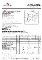 SR1650 datasheet pdf Chenyi Electronics