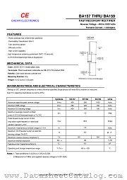 BA158 datasheet pdf Chenyi Electronics
