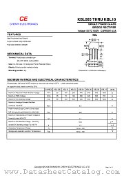 KBL04 datasheet pdf Chenyi Electronics