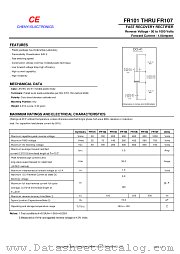 FR102 datasheet pdf Chenyi Electronics