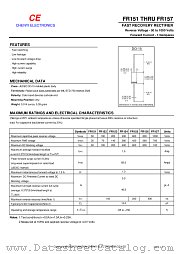 FR153 datasheet pdf Chenyi Electronics