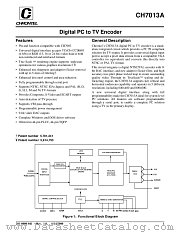 CH7013A datasheet pdf Chrontel