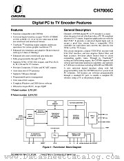 CH7006C datasheet pdf Chrontel