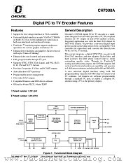 CH7008A datasheet pdf Chrontel