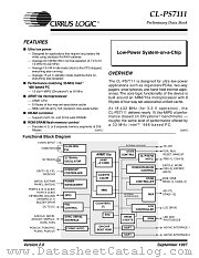 CL-PS7111 datasheet pdf Cirrus Logic