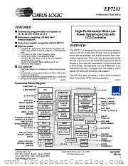 EP7211 datasheet pdf Cirrus Logic