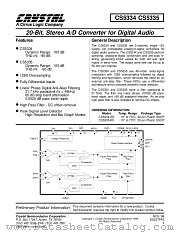 CS5334/35 datasheet pdf Cirrus Logic