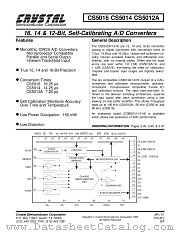 CS5012A/14/16 datasheet pdf Cirrus Logic