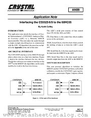 AN89 datasheet pdf Cirrus Logic