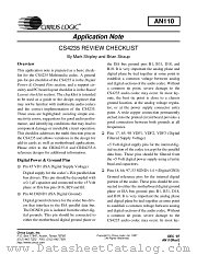 AN110 datasheet pdf Cirrus Logic