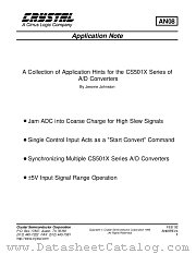 AN008 datasheet pdf Cirrus Logic