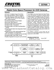 CS7666 datasheet pdf Cirrus Logic