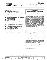 CS4614 datasheet pdf Cirrus Logic
