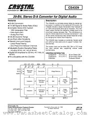 CS4329 datasheet pdf Cirrus Logic