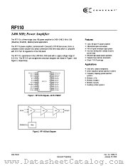 RF110 datasheet pdf Conexant